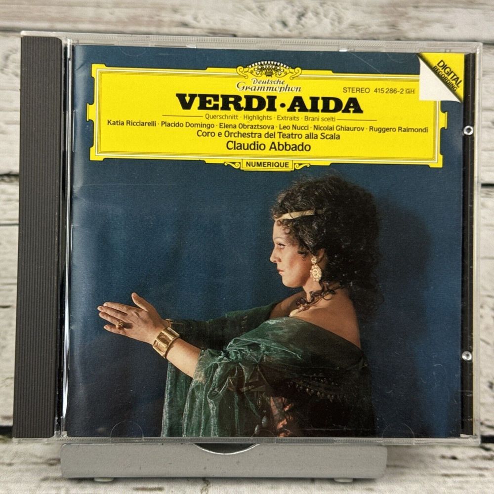 Verdi Aida - Deutsche Grammophon [1983‎ CD] Katia Ricciarelli Claudio Abbado